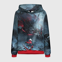Толстовка-худи мужская Ай Хранительница могил Z, цвет: 3D-красный