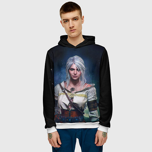 Мужская толстовка Ciri / 3D-Белый – фото 3
