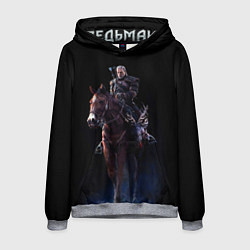 Толстовка-худи мужская Geralt, цвет: 3D-меланж