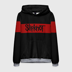 Толстовка-худи мужская Полосатый Slipknot, цвет: 3D-меланж
