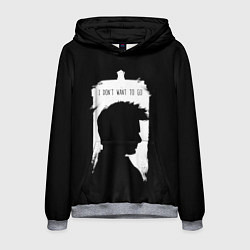 Толстовка-худи мужская Я не хочу идти, цвет: 3D-меланж