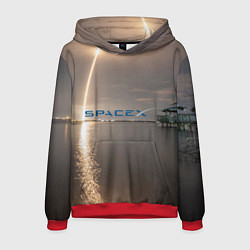 Толстовка-худи мужская SpaceX Dragon 2, цвет: 3D-красный