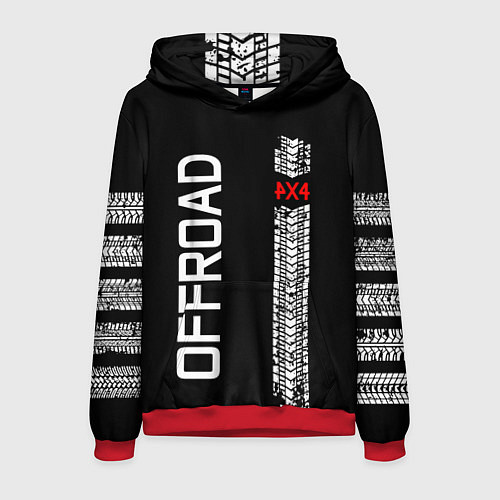 Мужская толстовка 4x4 / 3D-Красный – фото 1