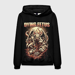 Толстовка-худи мужская Dying Fetus, цвет: 3D-черный