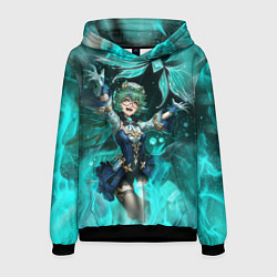 Толстовка-худи мужская Сахароза Genshin Impact Геншин Импакт Z, цвет: 3D-черный