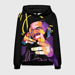 Толстовка-худи мужская Drake, цвет: 3D-черный