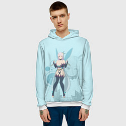 Толстовка-худи мужская Fairy Reona, цвет: 3D-белый — фото 2