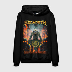 Толстовка-худи мужская Megadeth, цвет: 3D-черный