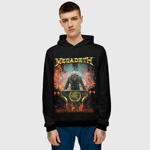 Мужская толстовка Megadeth / 3D-Черный – фото 3