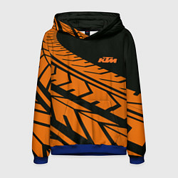 Толстовка-худи мужская ORANGE KTM КТМ Z, цвет: 3D-синий