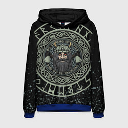 Толстовка-худи мужская РУСИЧ РУНЫ RUNES Z, цвет: 3D-синий
