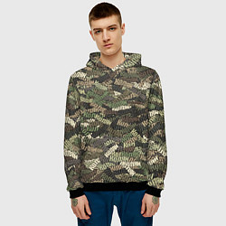 Толстовка-худи мужская Именной камуфляж Колян, цвет: 3D-черный — фото 2