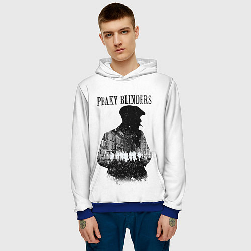 Мужская толстовка Thomas Shelby Peaky Blinders / 3D-Синий – фото 3