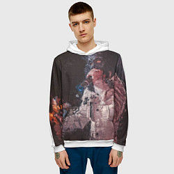 Толстовка-худи мужская Paul de Technoir, цвет: 3D-белый — фото 2