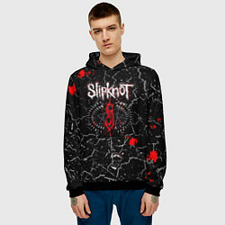 Толстовка-худи мужская Slipknot Rock Слипкнот Музыка Рок Гранж, цвет: 3D-черный — фото 2