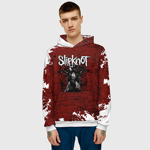 Мужская толстовка Слипкнот Гранж Slipknot Rock Goat / 3D-Белый – фото 3