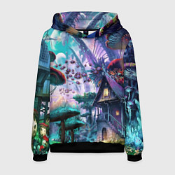 Толстовка-худи мужская FantasyFish, цвет: 3D-черный