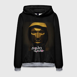 Толстовка-худи мужская РАСПОРЯДИТЕЛЬ ИГРА В КАЛЬМАРА SQUID GAME, цвет: 3D-меланж