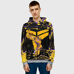 Толстовка-худи мужская Los angeles lakers NBA, цвет: 3D-меланж — фото 2