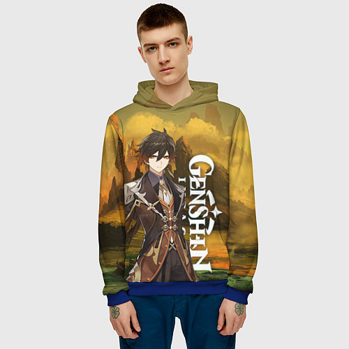 Мужская толстовка Zhong Li Чжун ли / 3D-Синий – фото 3