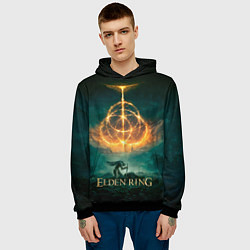 Толстовка-худи мужская Elden Ring Game Art, цвет: 3D-черный — фото 2