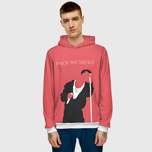 Мужская толстовка Ганн на концерте / 3D-Белый – фото 3