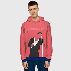 Толстовка-худи мужская Ганн на концерте, цвет: 3D-синий — фото 2