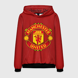 Толстовка-худи мужская Manchester United F C, цвет: 3D-черный