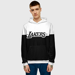 Толстовка-худи мужская Kobe Bryant - Los Angeles Lakers, цвет: 3D-белый — фото 2