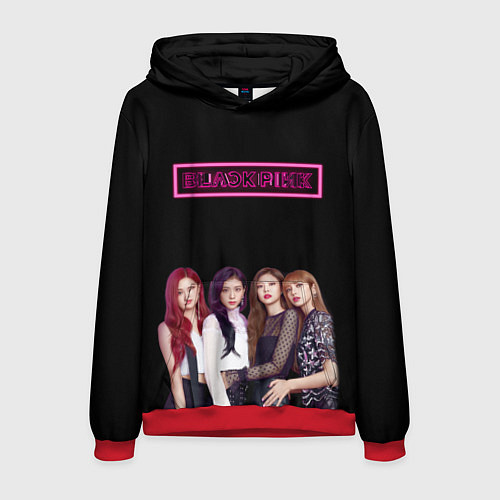 Мужская толстовка BLACKPINK NEON / 3D-Красный – фото 1