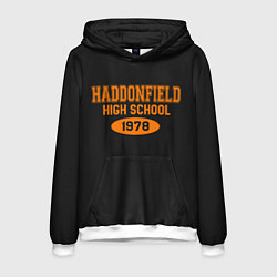 Толстовка-худи мужская Haddonfield High School 1978, цвет: 3D-белый