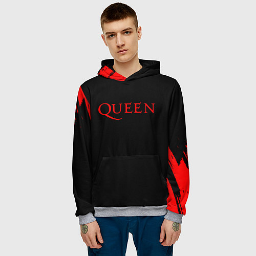 Мужская толстовка QUEEN, / 3D-Меланж – фото 3