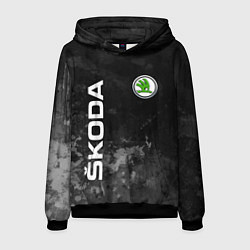 Толстовка-худи мужская SKODA АВТО, цвет: 3D-черный
