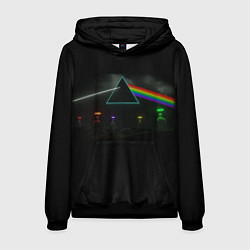 Толстовка-худи мужская ПИНК ФЛОЙД PINK FLOYD LOGO, цвет: 3D-черный