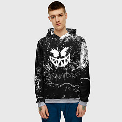 Толстовка-худи мужская PYROKINESIS:, цвет: 3D-меланж — фото 2