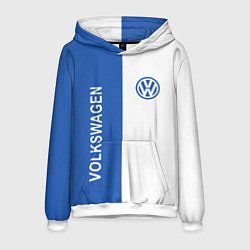 Толстовка-худи мужская Volkswagen, ФОЛЬКСВАГЕН, цвет: 3D-белый