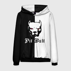 Толстовка-худи мужская Pit Bull боец, цвет: 3D-черный