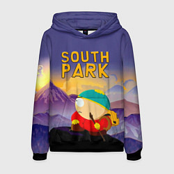 Толстовка-худи мужская Эпичный Картман в горах Южный Парк, цвет: 3D-черный