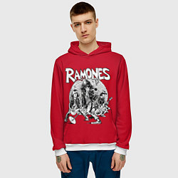 Толстовка-худи мужская BW Ramones, цвет: 3D-белый — фото 2