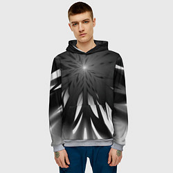 Толстовка-худи мужская Абстракция 353-3, цвет: 3D-меланж — фото 2