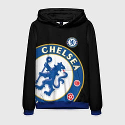 Толстовка-худи мужская ЧЕЛСИ CHELSEA BIG LOGO, цвет: 3D-синий