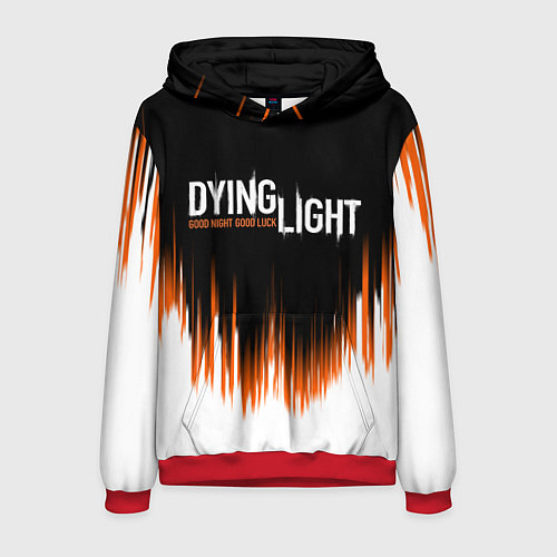 Мужская толстовка DYING LIGHT GOOD NIGHT AND GOOD LUCK / 3D-Красный – фото 1