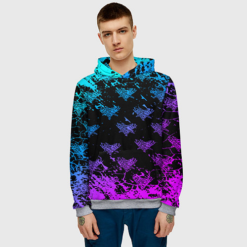 Мужская толстовка Velial Squad neon / 3D-Меланж – фото 3