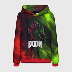 Толстовка-худи мужская Doomguy Doom, цвет: 3D-красный