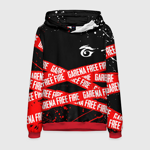 Мужская толстовка GARENA FREE FIRE RED OFF LINE STYLE / 3D-Красный – фото 1
