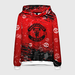 Толстовка-худи мужская Manchester United: Возвращения Ronaldo, цвет: 3D-белый