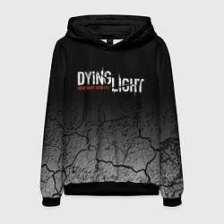 Толстовка-худи мужская DYING LIGHT РАЗЛОМЫ ТРЕЩИНЫ, цвет: 3D-черный