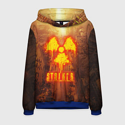 Толстовка-худи мужская STALKER РАДИАЦИЯ ЧЕРНОБЫЛЬ, ПРИПЯТЬ, цвет: 3D-синий