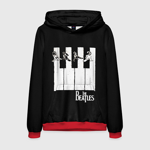 Мужская толстовка THE BEATLES ЗНАМЕНИТАЯ КАРТИНКА / 3D-Красный – фото 1