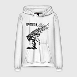 Толстовка-худи мужская Led Zeppelin IV, цвет: 3D-белый